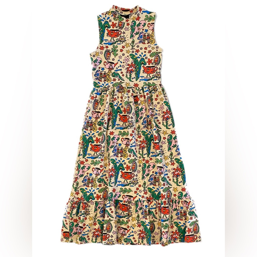 Nooworks Lolita Dress in Bug Out Print - Size L Nwt